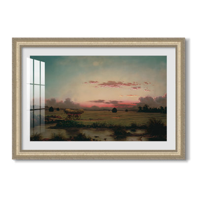 The Marshes at Rhode Island, 1866-Martin Johnson Heade-Custom Framed Canvas
