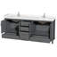 Sheffield 80" Double Bathroom Vanity Set-59388375-59388380