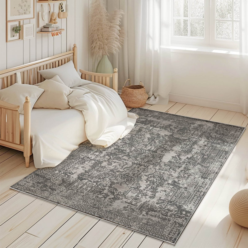 Tapis Boho, Rectangle 9 pi 2 po x 12 pi 6 po