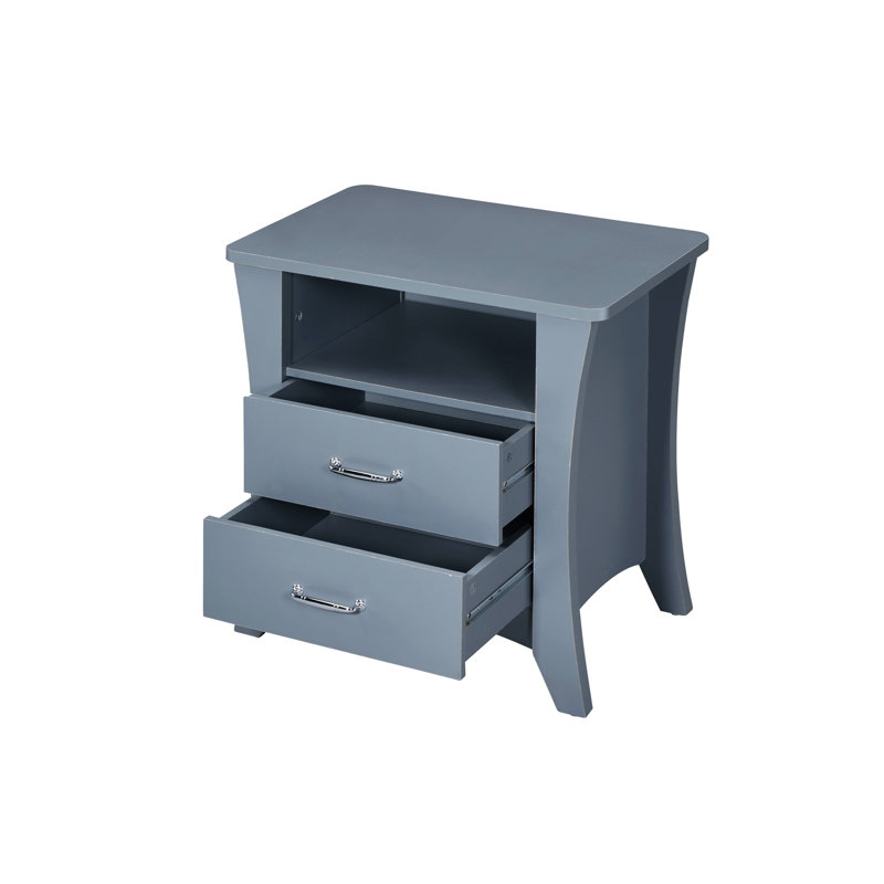 Gray Finish Accent Table