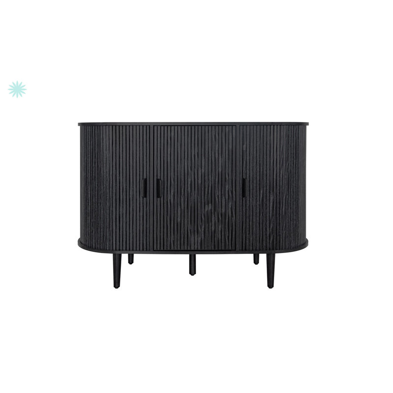 Buffet, grand rangement d'appoint, buffet pour le salon, vestibule, Noir