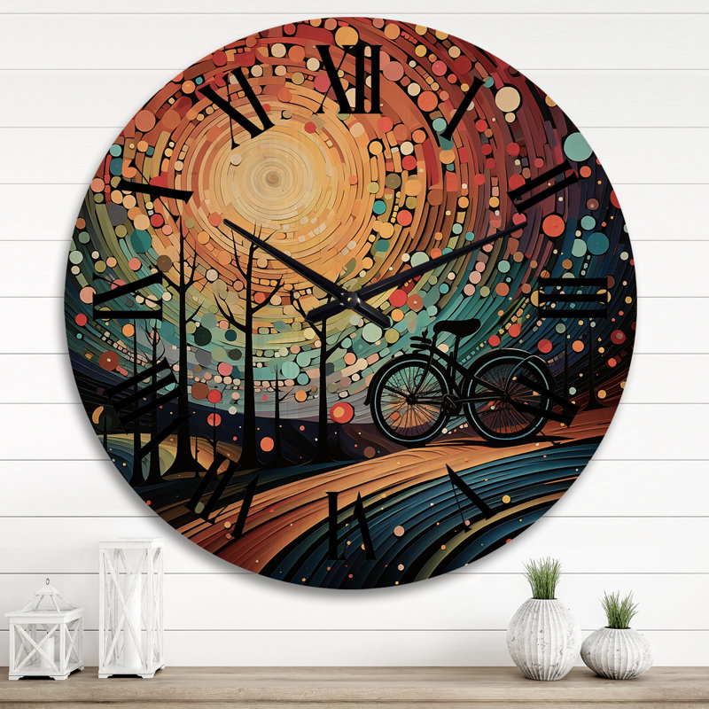 Horloge murale en bois massif Mareld, Très grand