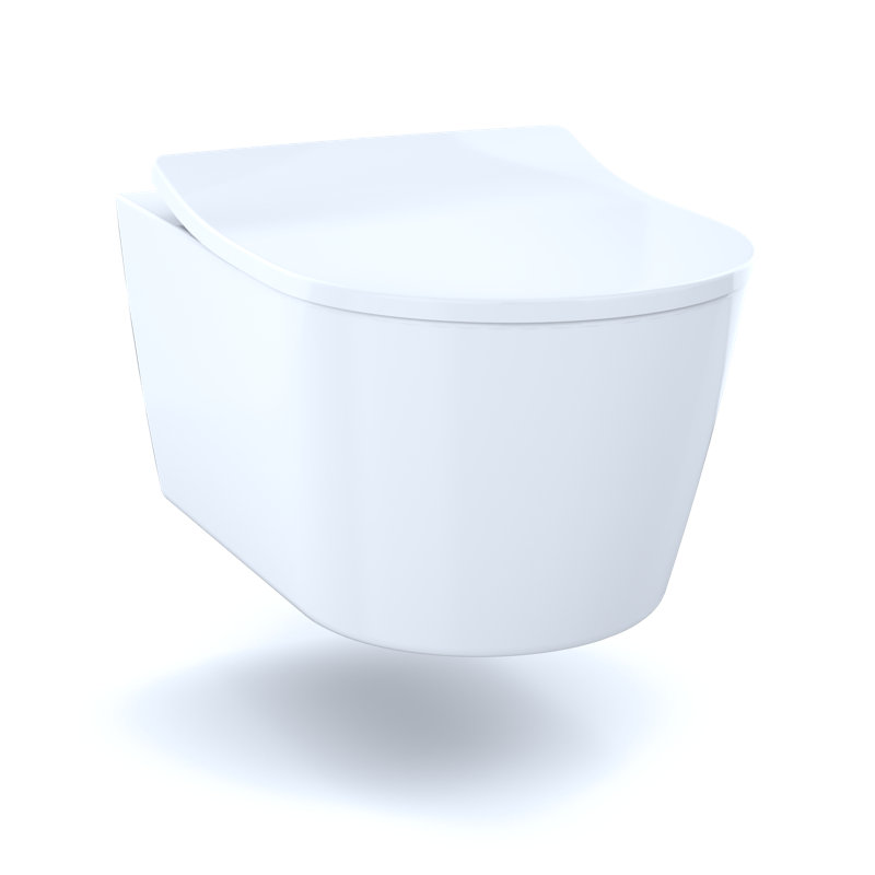RP™ Dual-Flush D-Shape Front Bowl Wall Hung Toilet (Seat Included), White