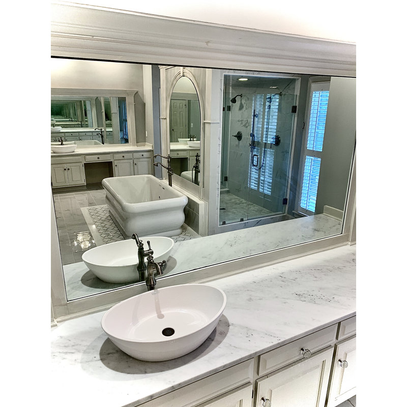 Polished White Handmade Oval Vessel Bathroom Sink