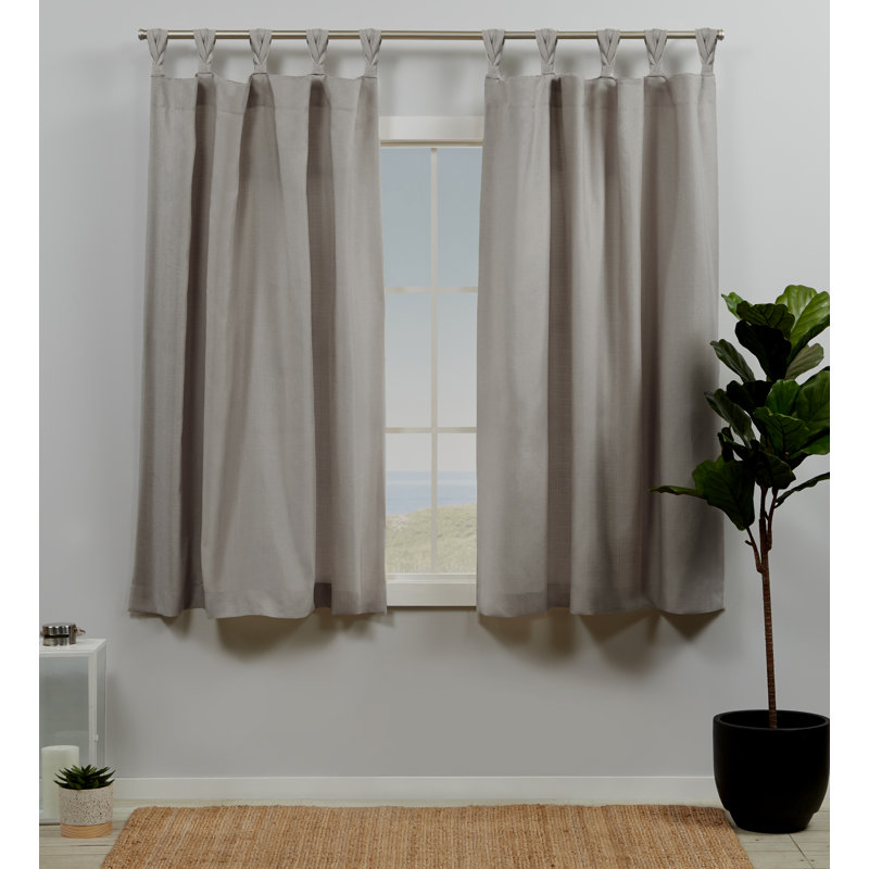 Panneaux de rideaux obscurcissants de couleur unie à passants Jianyu, Beige, l 54 po x L 63 po