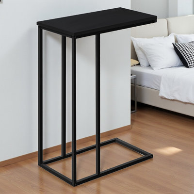 Lewis Modern C-Shaped Metal Accent Table for Living Room or Bedroom, 24'' H X 15.75'' W X 9.45'' D