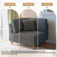 Fauteuil rembourré en velours côtelé gris Seemab-1882476934