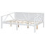 Lit de jour double avec rangement supplémentaire et conception polyvalente, convenant à tous les décors, ensemble de lattes inclus, support de rangement solide, silhouette épurée, assemblage requis-1491447927-1491447920