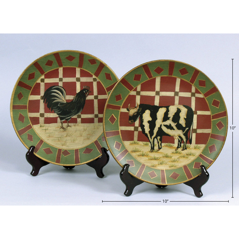 Sedgefield Rooster and Cow Plate