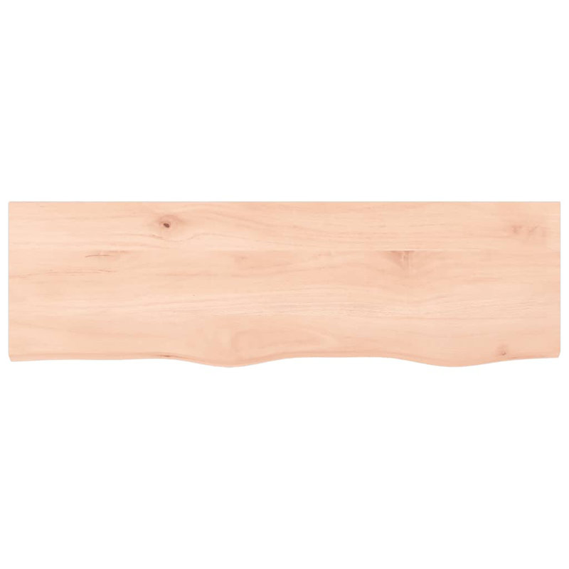 Abisoye 100cm Solid Wood Bathroom Vanity Top, Natural