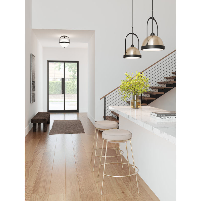 Atlas 1 - Light Single Dome Pendant, Natural Iron, Oil Rubbed Bronze