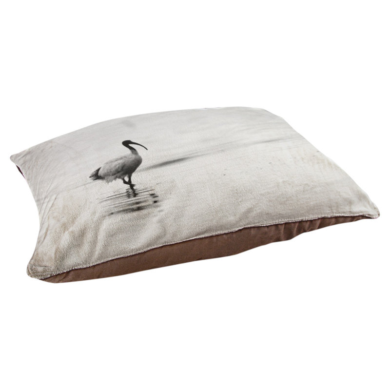 Coussin de concepteur ibis Burien, L 19,5 po x l 29,5 po, Marron foncé