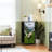 4 Drawer Dresser for Bedroom, Narrow Chest of Drawers, Wooden Top and Study Iron Frame 18"x37.5"-(WxH)