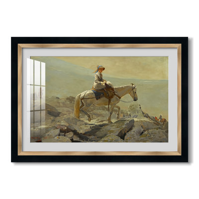 Le sentier des cavaliers, Montagnes Blanches, 1868 - Winslow Homer - Estampe encadrée sur mesure