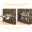 Furniture Style Large Dog Crate With 360° & Adjustable Raised Feeder For Dogs 48"