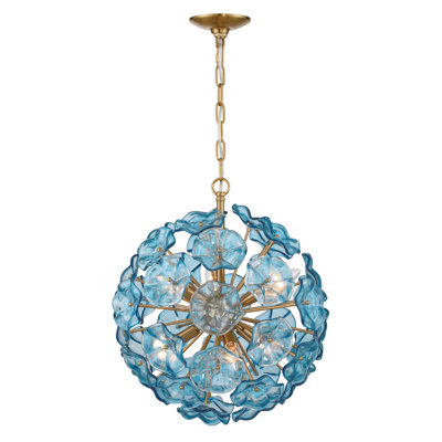 Lustre Seguis Alerte 18,25'' en laiton vieilli