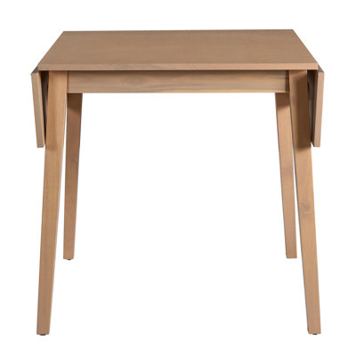 29"- 45" Extendable Dining Table for 4, Folding Kitchen Table with Rubberwood Legs