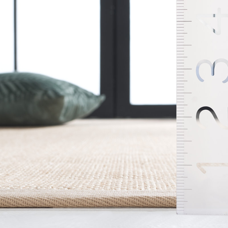 Natural Fiber Sisal & Jute Solid Color Rug, Runner 2'3" x 8"