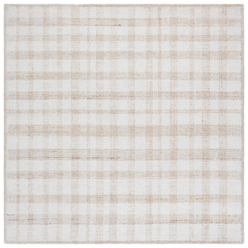 Lolani Tufted Performance Plaid Rug, Square 6'