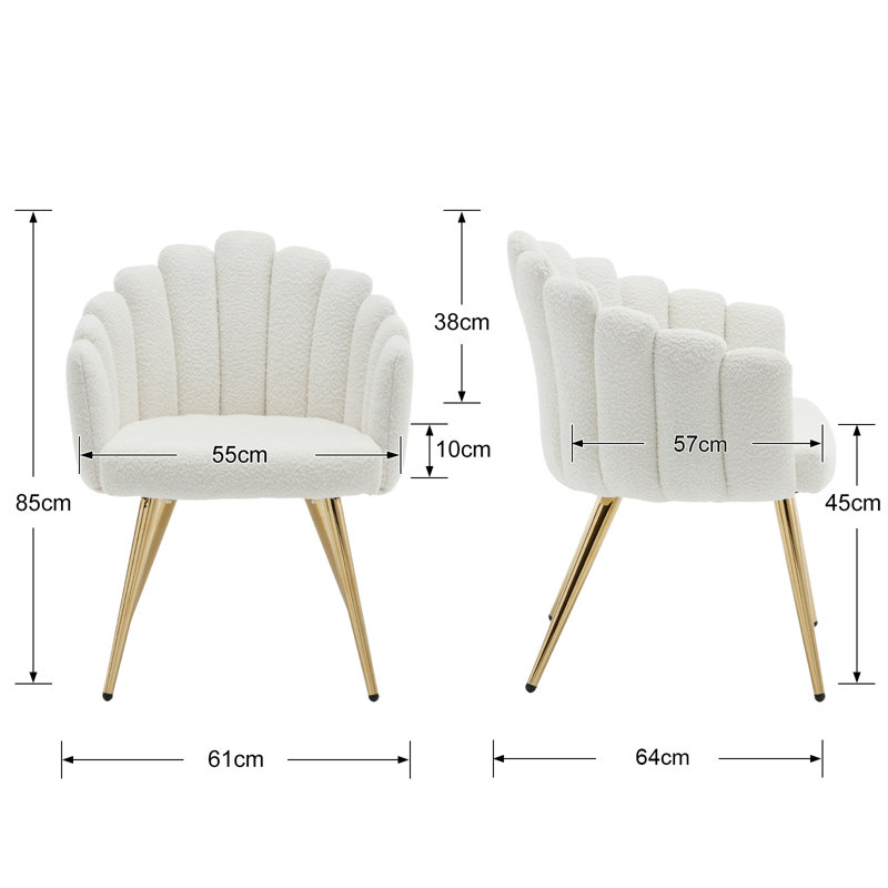 Ahrend Upholstered Armchair, White