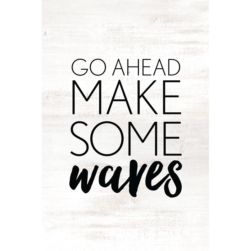 Make Waves - Wrapped Canvas Print, 46cm H x 30cm W x 3.8cm D