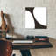Art mural en verre Wrought Studio ™ «Curvilinear V» par Chris Paschke-1730386903