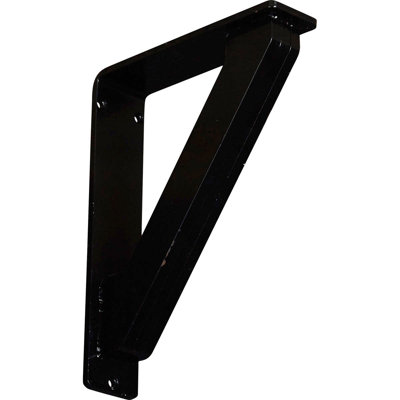 2"W x 7 1/2"D x 10"H Traditional Wrought Iron Bracket, (Triple center brace) (4-Pack)