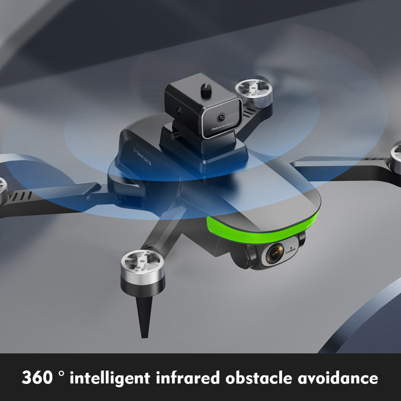 Drone télécommandé avec caméra 4K / 6K, photographie aérienne, moteur sans balais, 4 canaux, gyroscope à 6 axes, enfants, adultes, débutant, pliable, quadricoptère RC, 2,4 Ghz