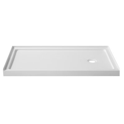 Colossi Series 60'' W 36'' D Rectangular Single Shower Base
