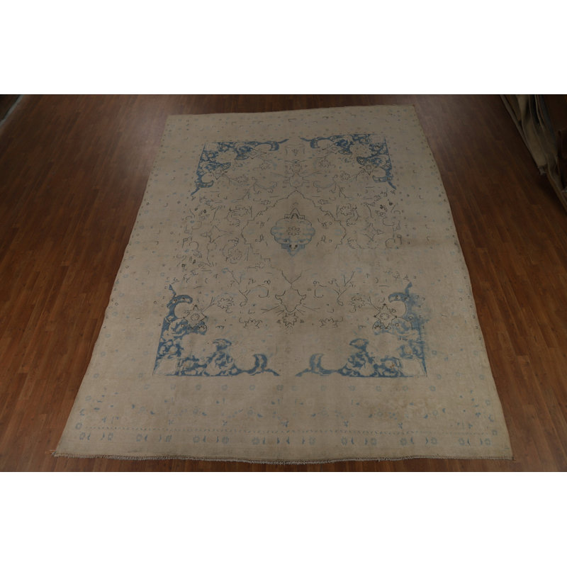 Tapis traditionnel en laine fait à la main 10 x 13