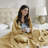 1-Piece Full/Queen Blanket,Mustard-122123172-122123179