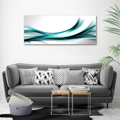 Waves Abstraction - Wrapped Canvas Print