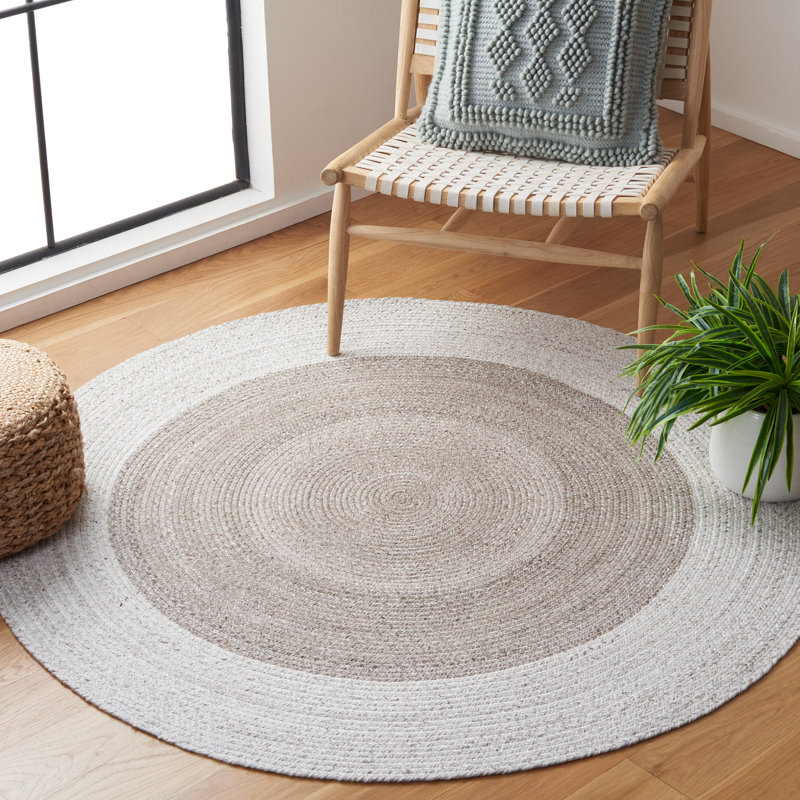 Lambertus Hand Woven Performance Rug, Round 4'