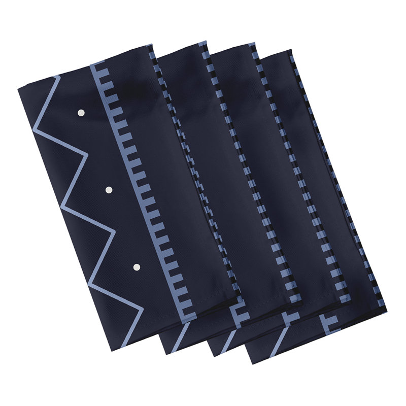 Ensemble de serviettes 4 pièces Jhayden, Bleu marine