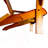 Outdoor Or Indoor Wood Adirondack Chair, Foldable, OAK-416756881