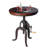 Cecy Pine Round Solid Wood Top Metal Base Dining Table-254129676