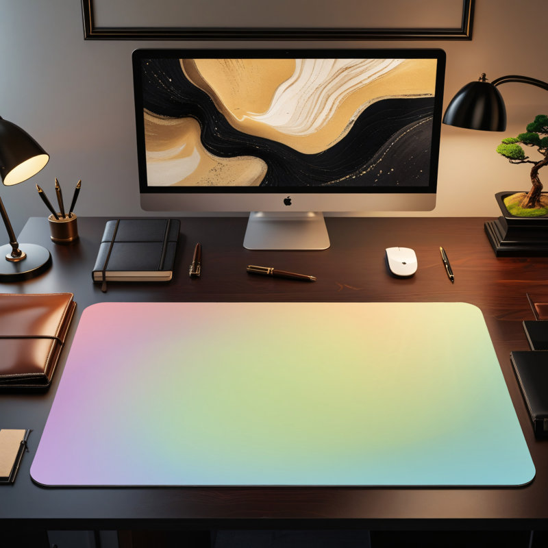 Polyester Desk Pad, 31.5x15.5