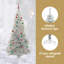 vidaXL Christmas Tree with 300 LEDs with Stand Silver PET-640055041