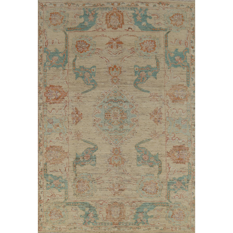 Tapis teint en laine Oushak Earth