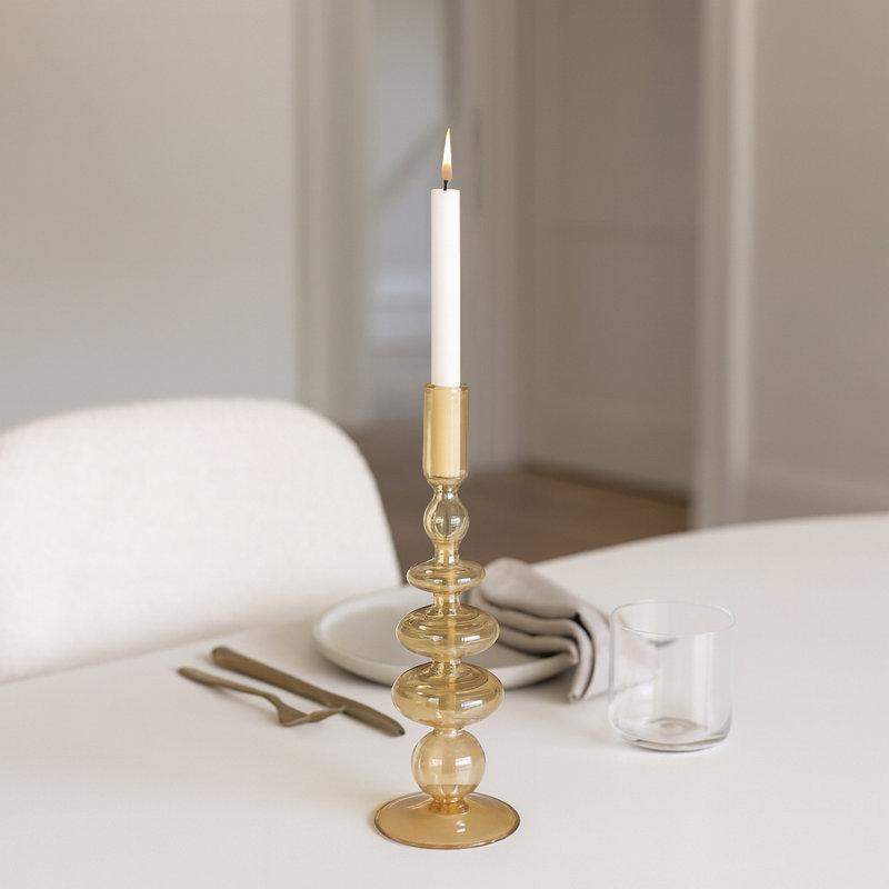 Candlestick Candle Holder, Gold