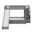 Twin Over Full Bunk Bed With Drawers And Slide-1337641517