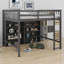 Lit mezzanine avec tablettes de rangement ouvertes-1597034411