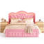 Ensemble de chambre à coucher 3 pièces avec cadre de lit à DEL avec rangement à oreilles et table de chevet à DEL USB-1297693122-1297693180