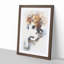 Beagle Dog in Abstract - Picture Frame Graphic Art Print-55685659-55685664