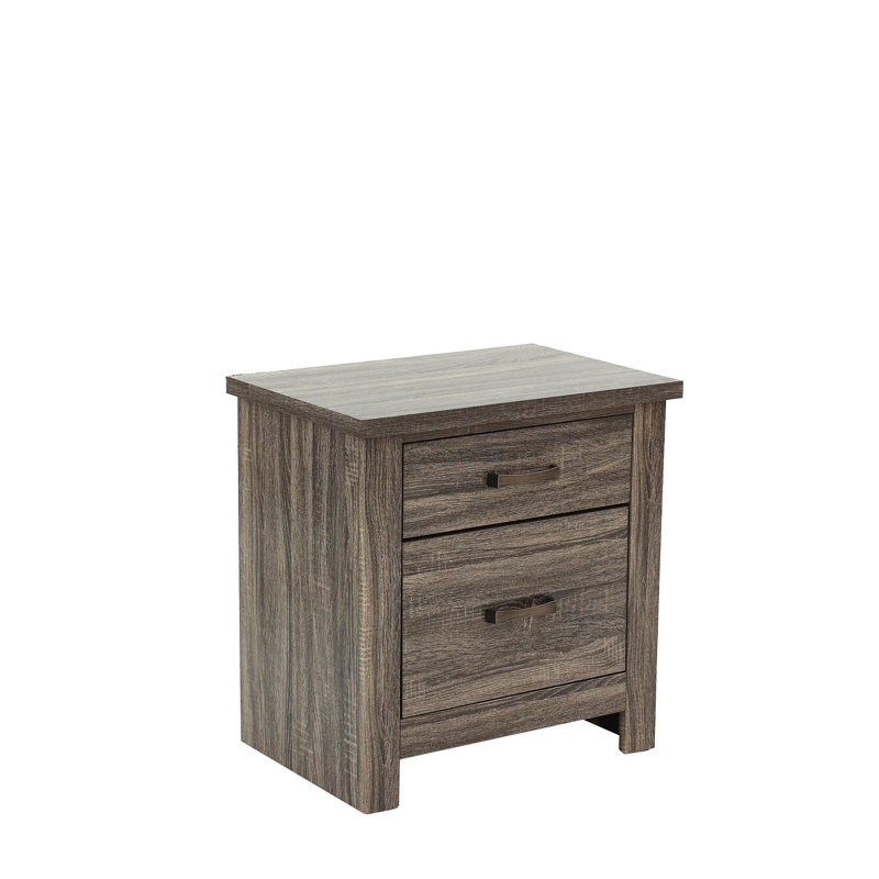 Table de chevet en chêne gris