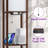 63" Column Floor Lamp With Shelves With Bulb And USB Charging Station-799519650