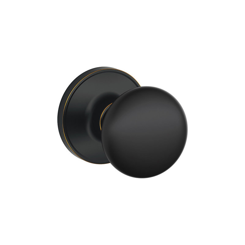 Stratus Knob Hall and Closet Lock, Aged Bronze