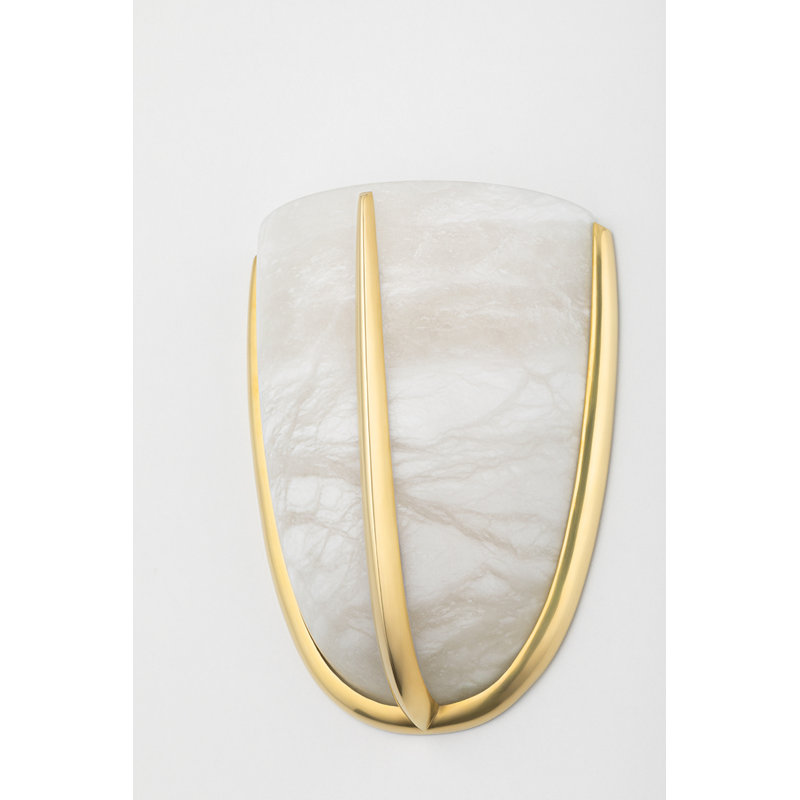 Wheatley 1 Light Wall Sconce, Aged Brass