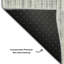 Tapis gris Prisco lavable à la machine de qualité supérieure-174086036