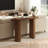 Gennari Fluted Wood Console Table with Oval Tabletop-1824681771-1833927985